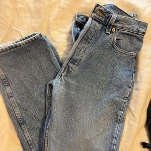 Vintage 1990s Levi's 501 Made in USA Distressed Denim Jeans